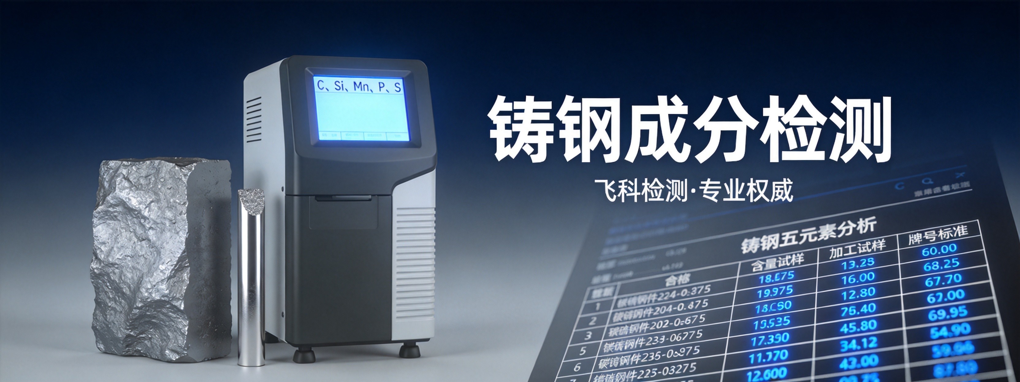 铸钢成分检测
